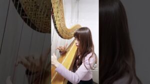 【グランドハープで弾くゲーム音楽】FINAL FANTASYメインテーマ#Shorts