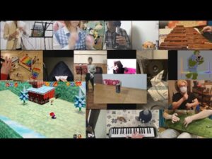 SuperMario64　さむいさむいマウンテンを17人でリモート合奏してみた