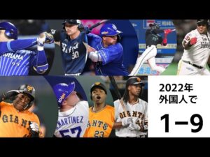 2022年外国人打線で1-9