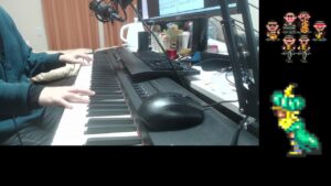 新PCからテスト配信ゲーム音楽（ピアノ