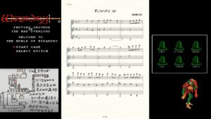 【レトロゲーム 楽譜】FC ウィザードリィ OPを譜面にしてみた！Wizardry Sheet music【羽田健太郎 ゲーム音楽 BGM】