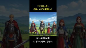 『ピクニック』さあ、いざ大冒険へ！ゲームBGM風アレンジ #shorts #ゲーム音楽